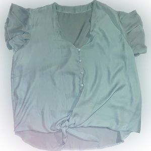 Mint green blouse XL